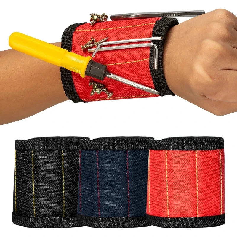 Strong Magnetic Wristband β Portable Tool Bag for Holding Screws, Nails, Nuts, Bolts, and Drill Bits